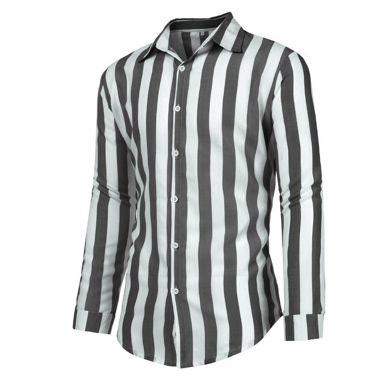 Herrskjorta med lång ärm - Klassisk design
