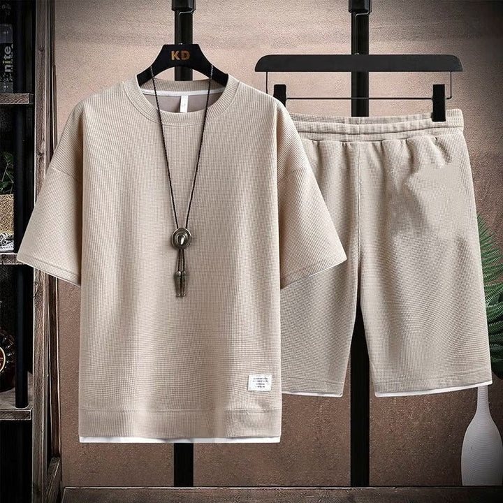 Dam Sportigt Casual Set – Långärmad Tröja och Shorts
