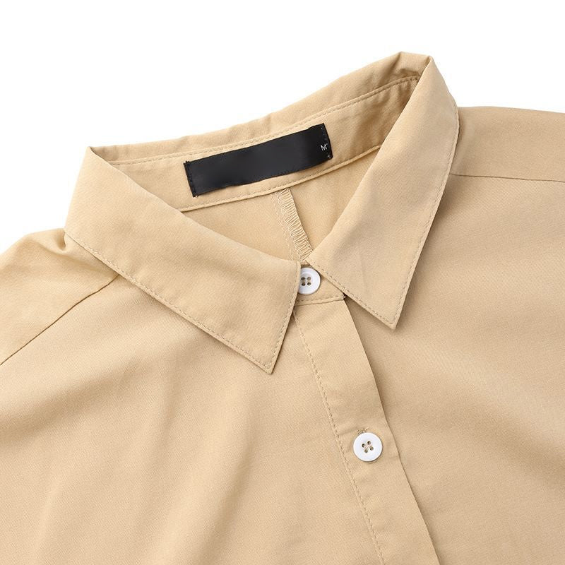 Kortärmad Jumpsuit Dam med Knäppning