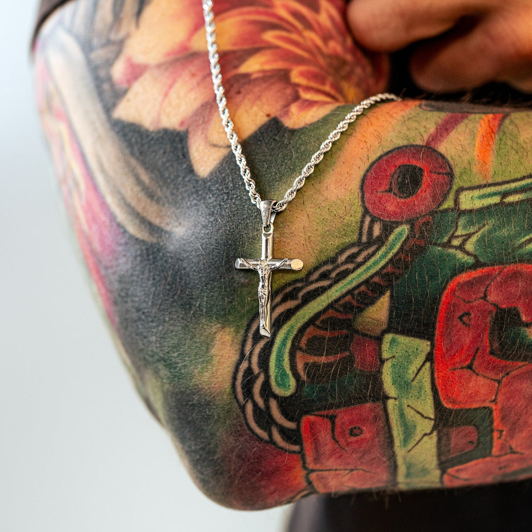 Herrhalsband med kors - Salvator