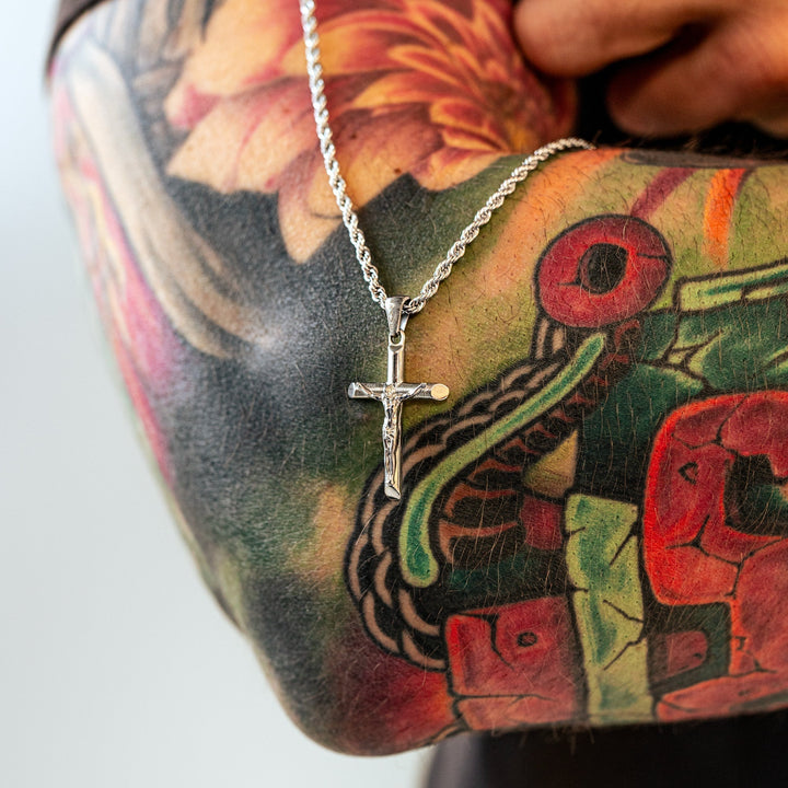 Herrhalsband med kors - Salvator