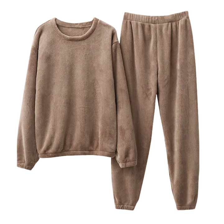 Kvinnors Tvådelad Loungeoutfit i Avslappnad Stil