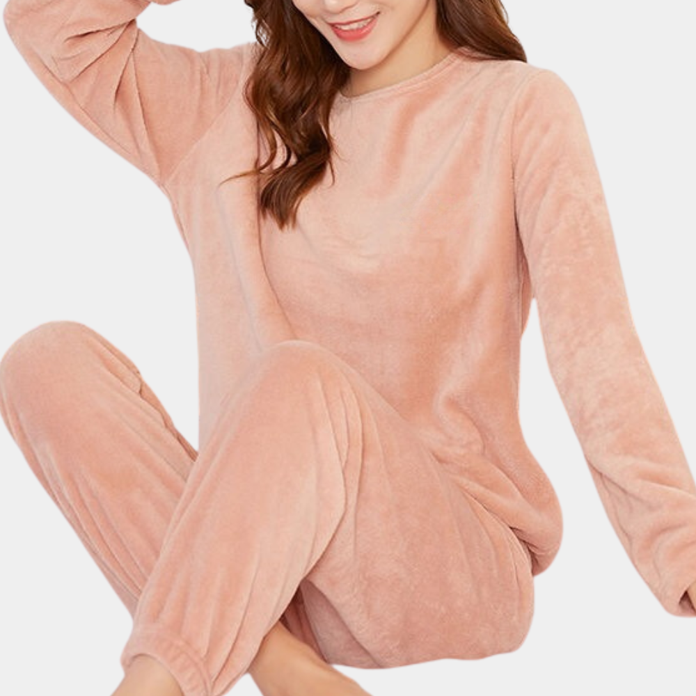 Kvinnors Tvådelad Loungeoutfit i Avslappnad Stil