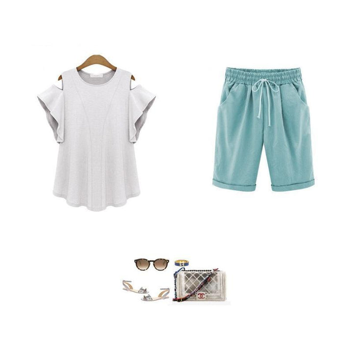 Damshorts - Sommar, Avslappnad Passform