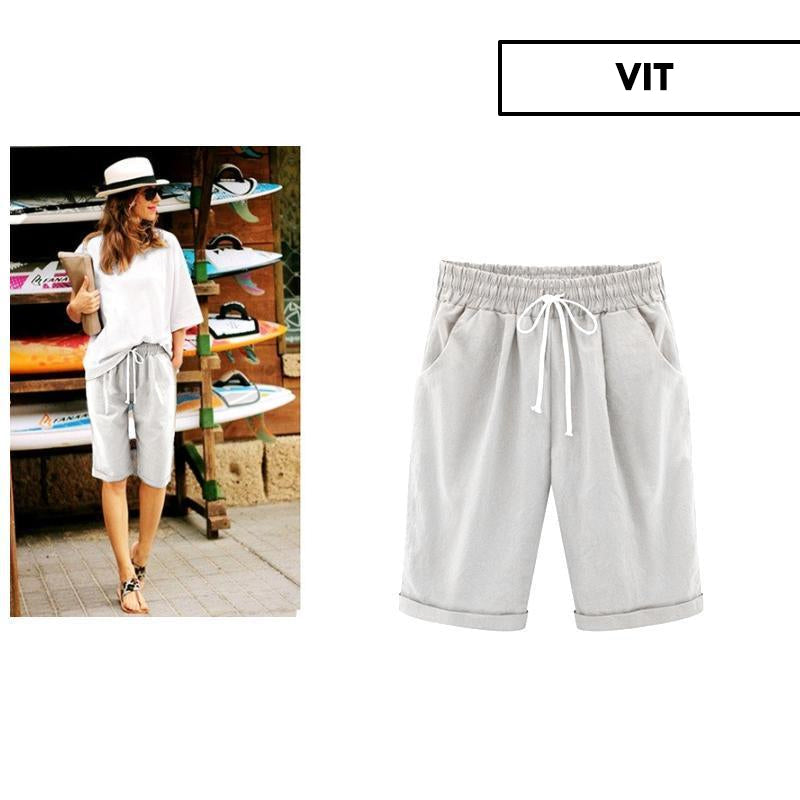 Damshorts - Sommar, Avslappnad Passform