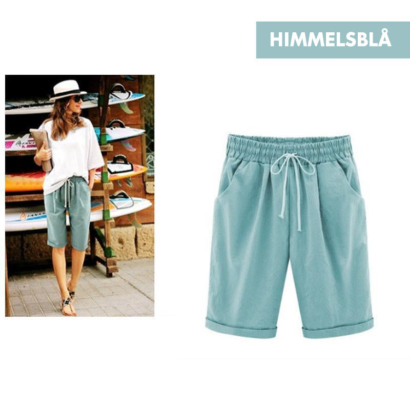 Damshorts - Sommar, Avslappnad Passform