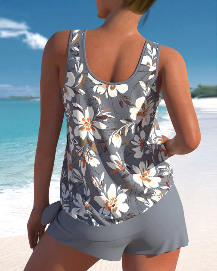 Kvinnors Trendig Tankini Baddräkt