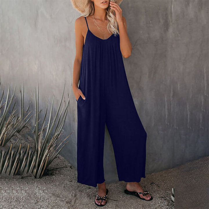 Lös Dam Cami Stretch Jumpsuit i Flera Färger