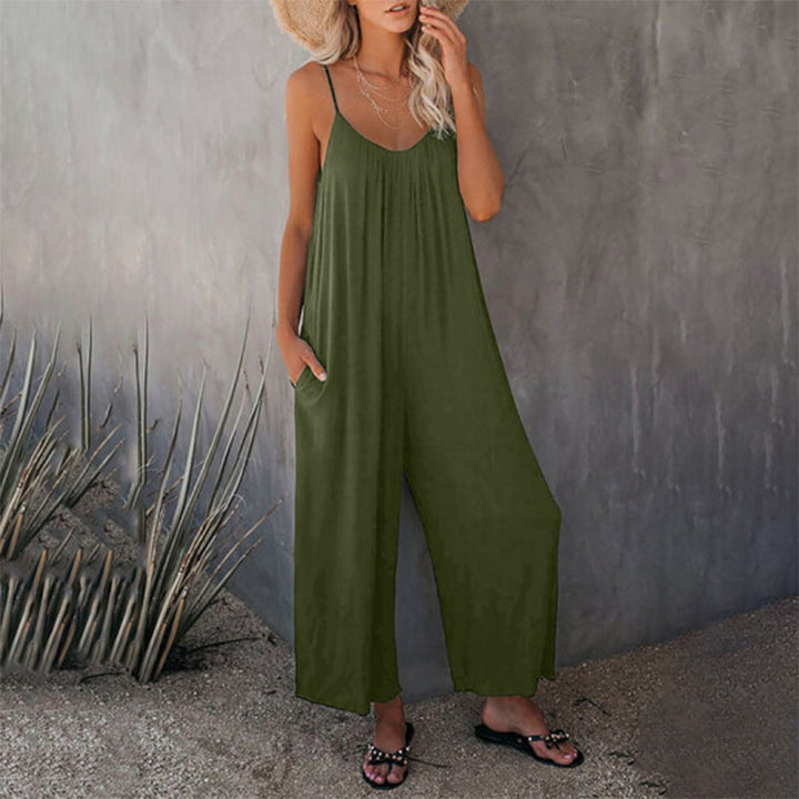 Lös Dam Cami Stretch Jumpsuit i Flera Färger
