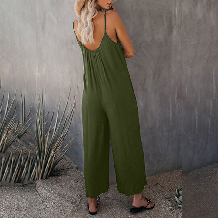 Lös Dam Cami Stretch Jumpsuit i Flera Färger
