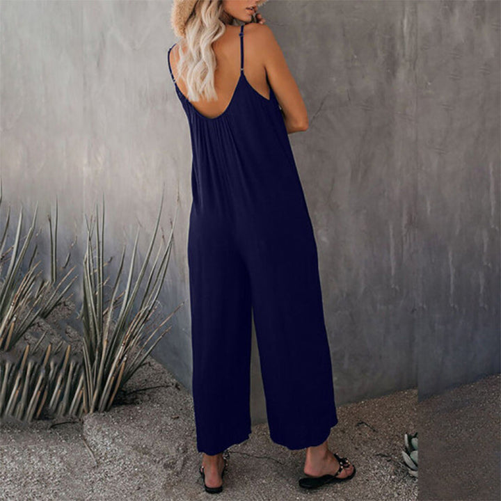 Lös Dam Cami Stretch Jumpsuit i Flera Färger