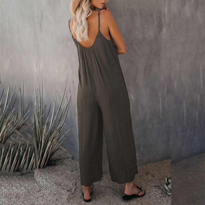 Lös Dam Cami Stretch Jumpsuit i Flera Färger