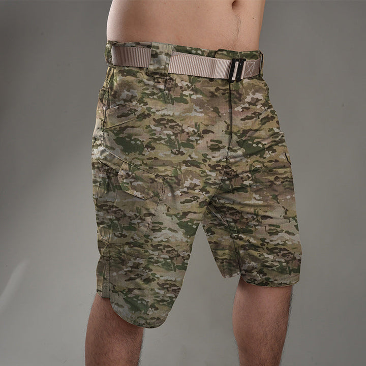 Mäns taktiska shorts lösa knälängd