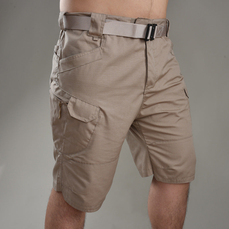 Mäns taktiska shorts lösa knälängd