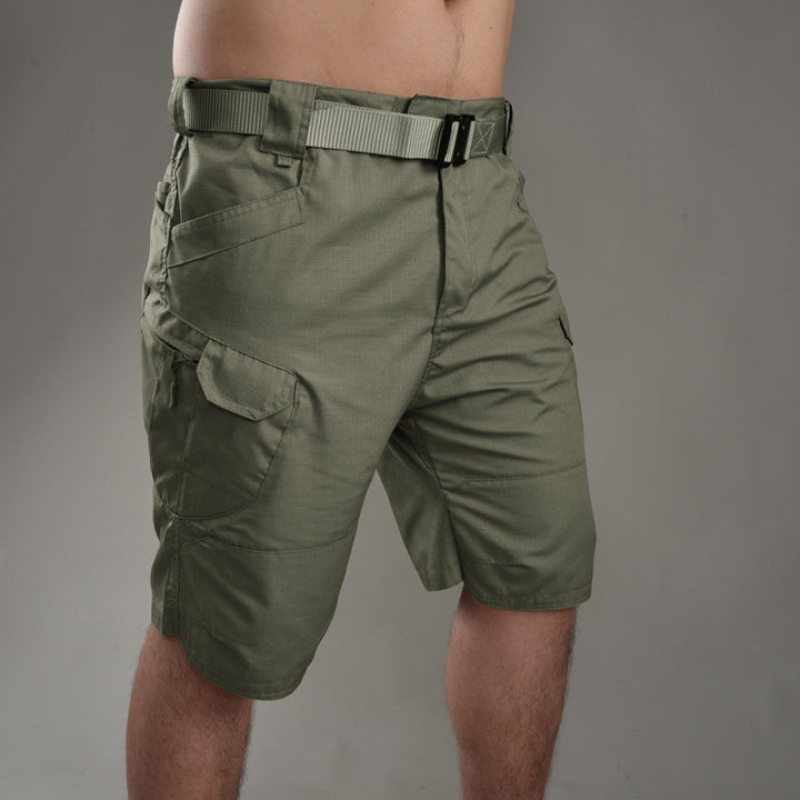 Mäns taktiska shorts lösa knälängd