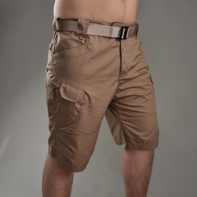 Mäns taktiska shorts lösa knälängd