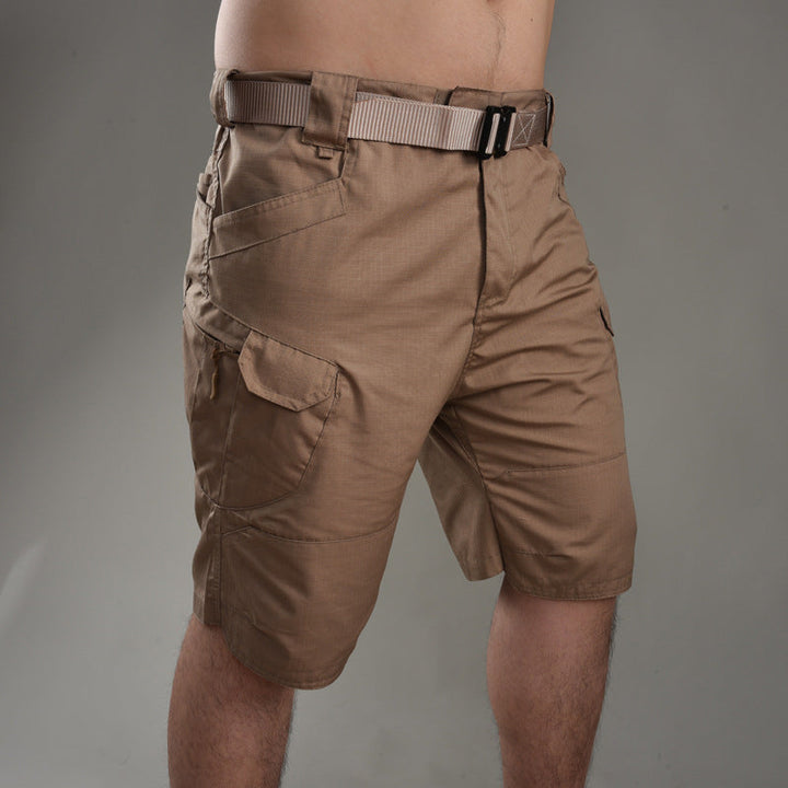 Mäns taktiska shorts lösa knälängd