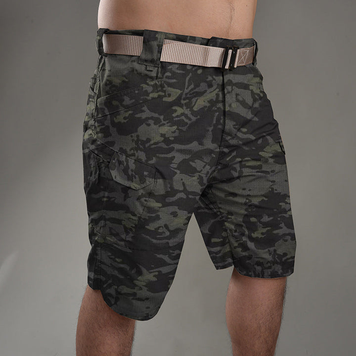 Mäns taktiska shorts lösa knälängd