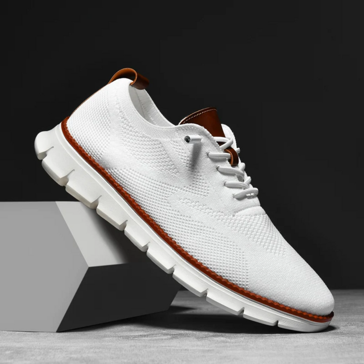 Höstiga ortopediska stickade herrsneakers – Bram