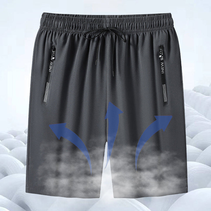 Mäns Bekväma Sommarmeshshorts med Fickor