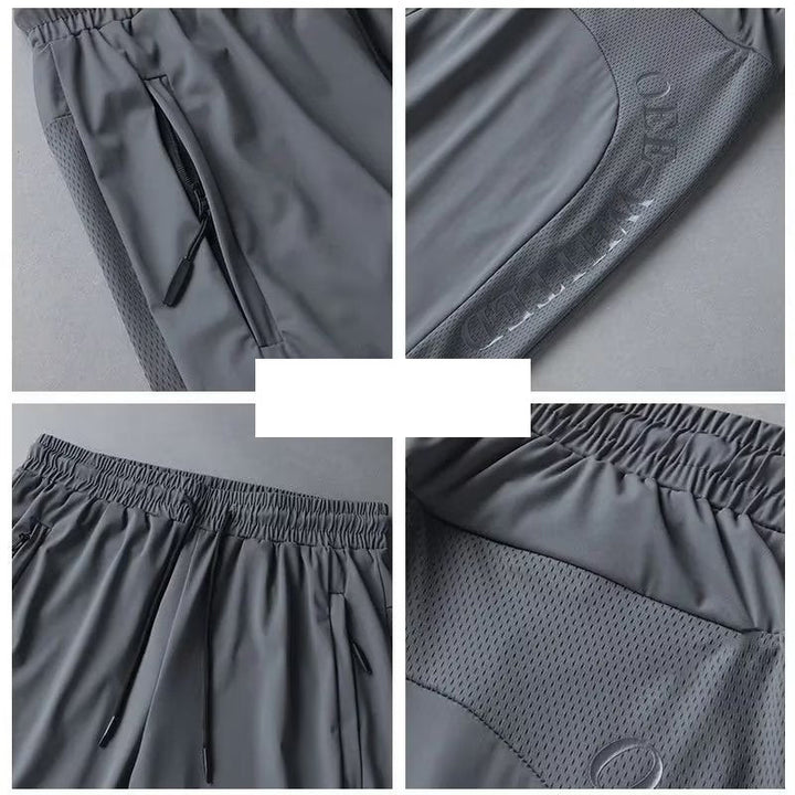 Mäns Bekväma Sommarmeshshorts med Fickor