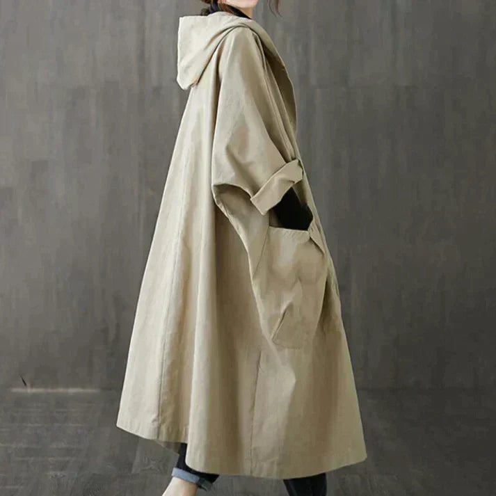 Trendigt oversized trenchcoat för dam - Maren höstutgåva