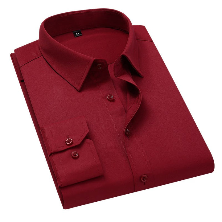 Slim Fit Skjorta Herr - Elastisk och Stilren Design