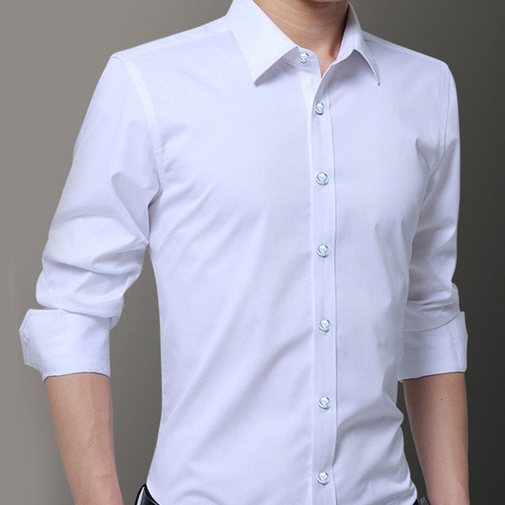 Slim Fit Skjorta Herr - Elastisk och Stilren Design