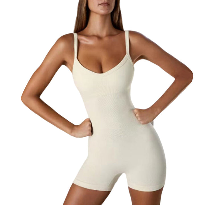 Sömlös damjumpsuit med magkontroll