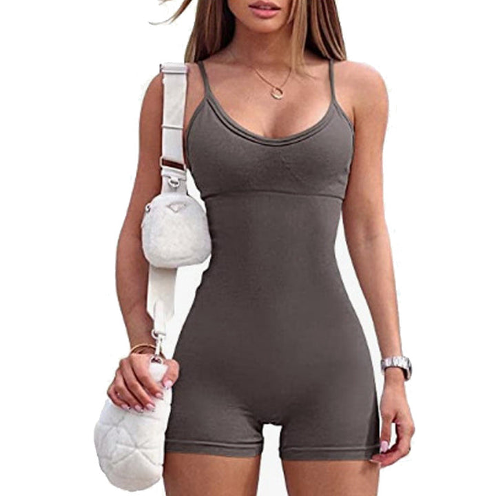 Sömlös damjumpsuit med magkontroll