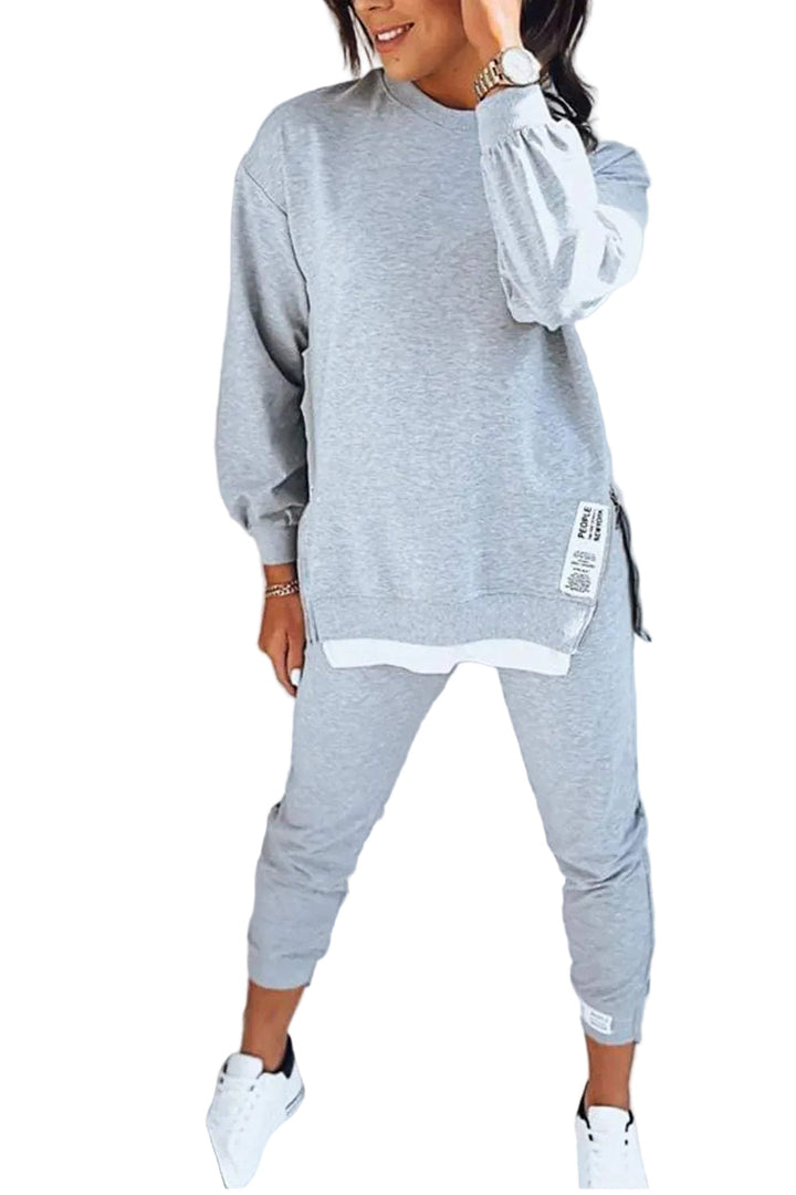 Dam Sweatshirt & Byxset - Trendig Komfort