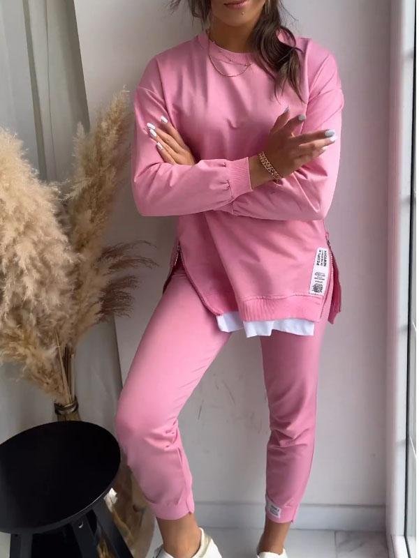 Dam Sweatshirt & Byxset - Trendig Komfort
