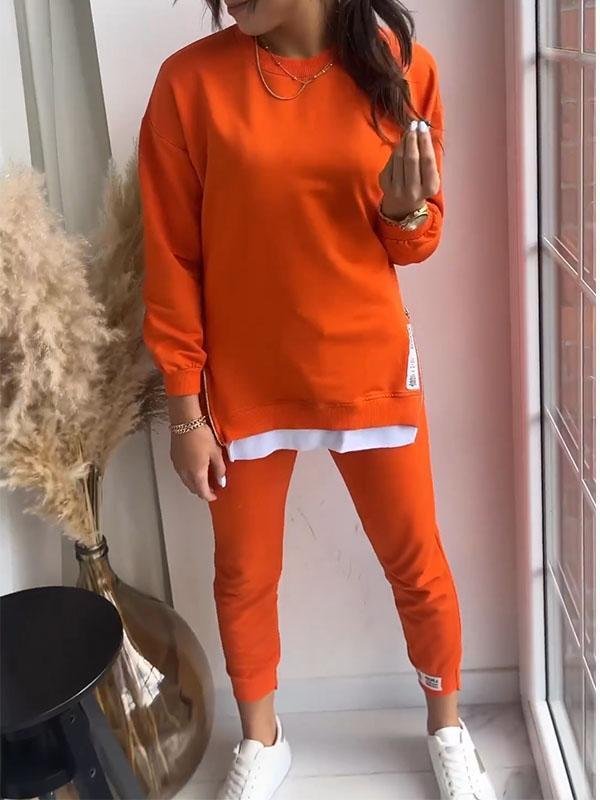 Dam Sweatshirt & Byxset - Trendig Komfort